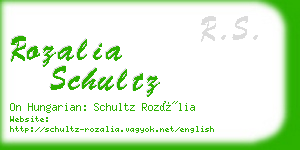 rozalia schultz business card